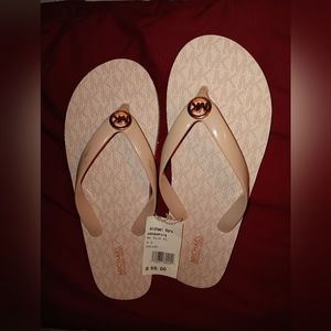 Brand new Michael Kors flip flops